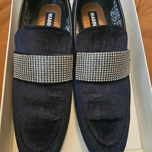 DOXXOP FORMAL LOAFER IN NAVY VELVET